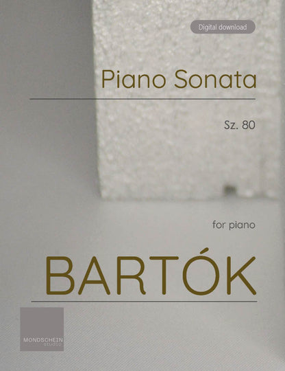 Bartók - Piano Sonata, Sz. 80 (PDF Sheet Music / Digital Download)