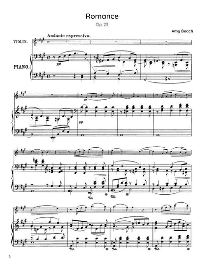 Beach - Romance, Op. 23 (PDF Sheet Music / Digital Download)