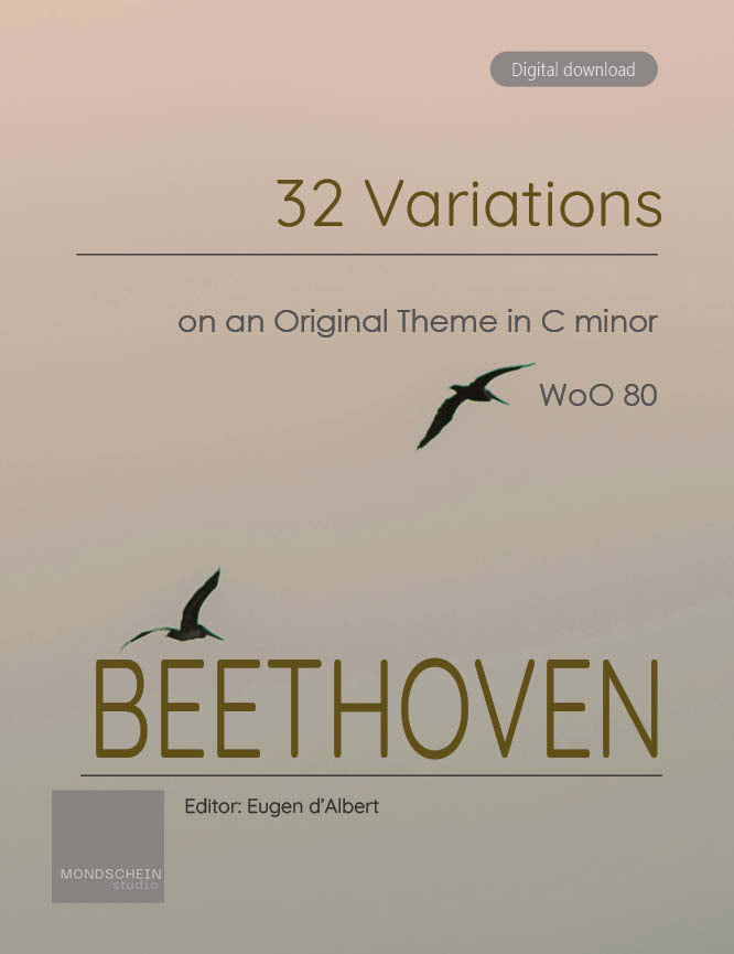 Beethoven - 32 Variations on an Original Theme in C minor, WoO 80 (PDF Sheet Music / Digital Download)