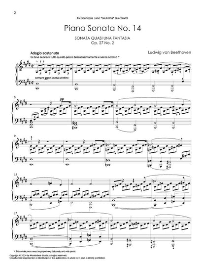 贝多芬 - 第14号钢琴奏鸣曲，作品27，第二首, 《月光奏鸣曲》