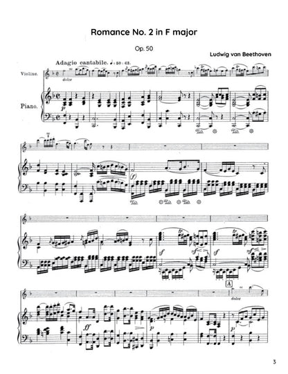 Beethoven - Romance No. 2 in F major, Op. 50 (PDF Sheet Music / Digital Download)