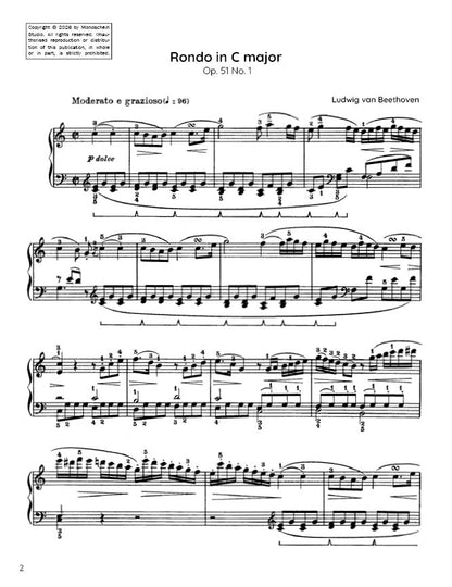 Beethoven - Rondo in C major, Op. 51 No. 1 (PDF Sheet Music / Digital Download)
