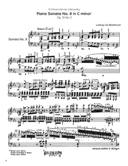 Beethoven - Piano Sonata No. 8, Op. 13, "Pathétique" (PDF Sheet Music / Digital Download)