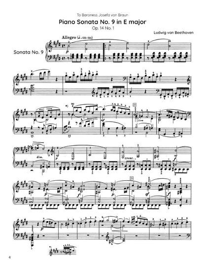 Beethoven - Piano Sonata No. 9, Op. 14 No. 1 (PDF Sheet Music / Digital Download)