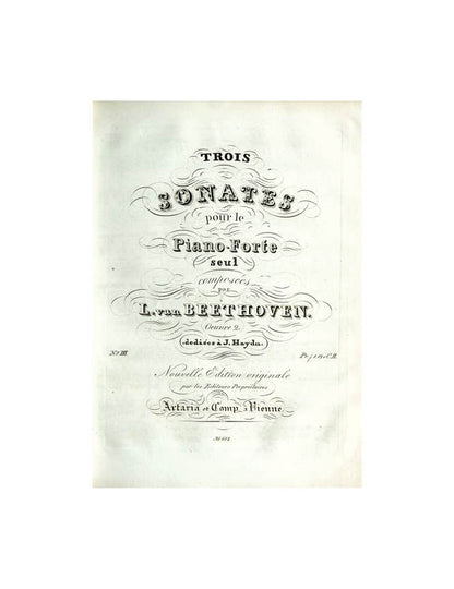 Beethoven - Piano Sonata No. 3, Op. 2 No. 3 (PDF Digital Download)