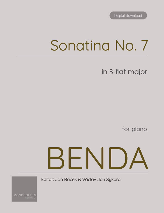 Benda - Sonatina No. 7 in B-flat major (PDF Sheet Music / Digital Download)