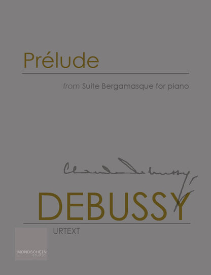 Debussy - Prélude from Suite Bergamasque (PDF Digital Download | Printed Sheet Music)