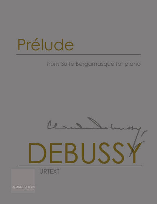 Debussy - Prélude from Suite Bergamasque (PDF Digital Download | Printed Sheet Music)