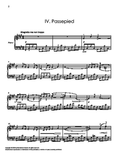 Debussy - Passepied from Suite Bergamasque (PDF Digital Download | Printed Sheet Music)