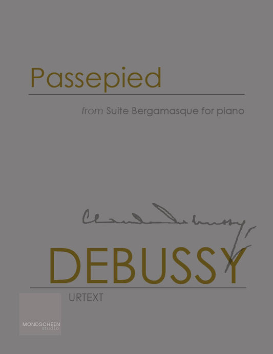 Debussy - Passepied from Suite Bergamasque (PDF Digital Download | Printed Sheet Music)