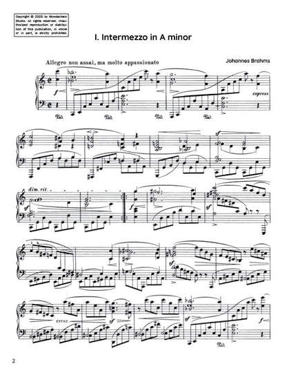 Brahms - Intermezzo in A minor, Op. 118 No. 1 (PDF Sheet Music / Digital Download)