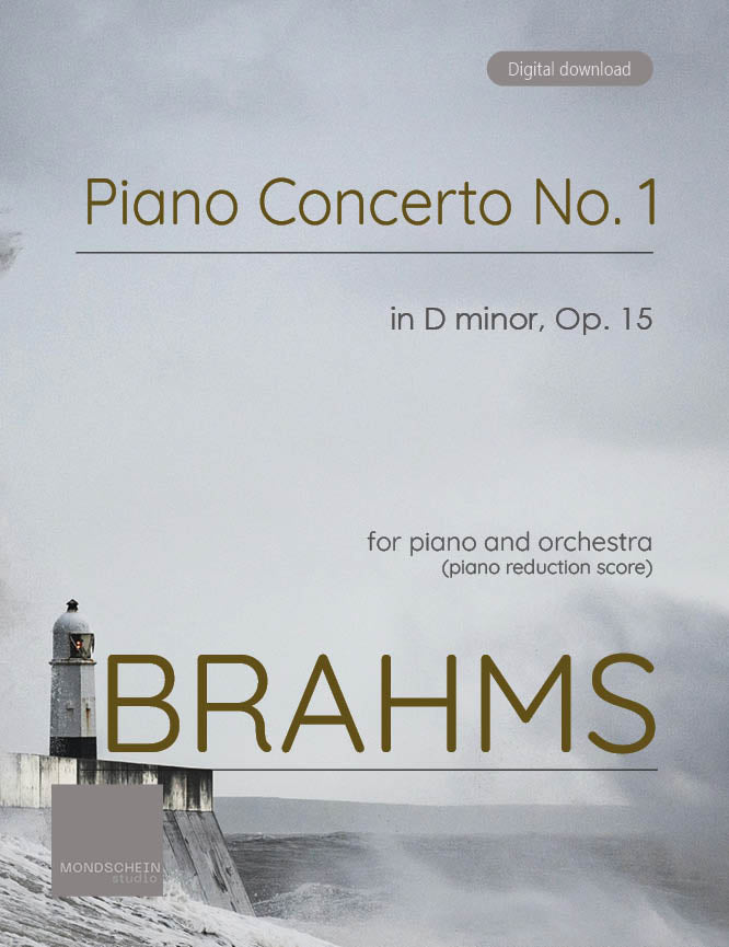 Brahms - Piano Concerto No. 1 in D minor, Op. 15 (PDF Sheet Music / Digital Download)