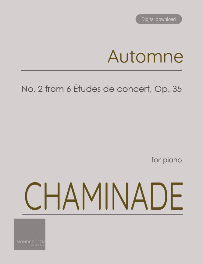 Chaminade - Automne, No. 2 from 6 Études de concert, Op. 35 (PDF Sheet Music / Digital Download)