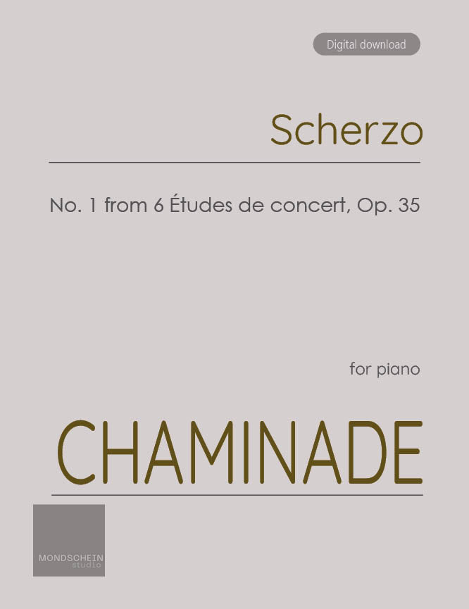 Chaminade - Scherzo, No. 1 from 6 Études de concert, Op. 35 (PDF Sheet Music / Digital Download)