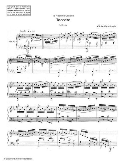 Chaminade - Toccata, Op. 39 (PDF Sheet Music / Digital Download)