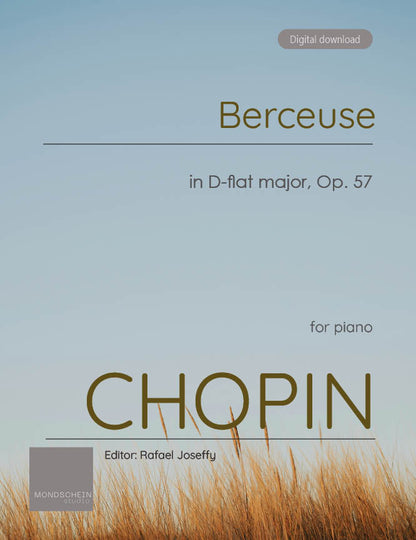 Chopin - Berceuse in D-flat major, Op. 57 (PDF Sheet Music / Digital Download)