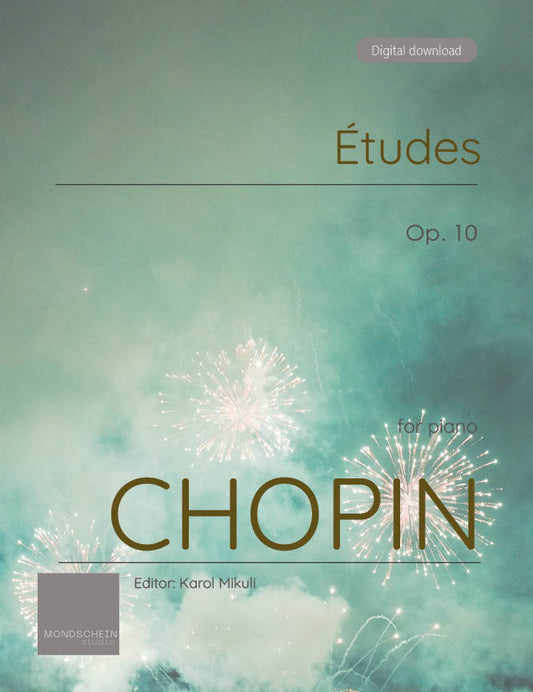 Chopin - Etudes, Op. 10 (PDF Digital Download)