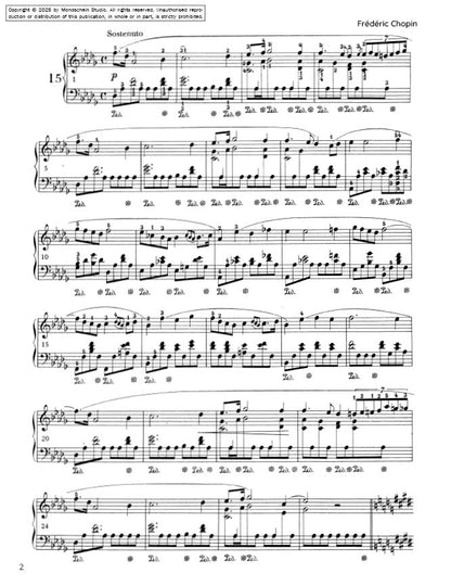 Chopin - Préludes, Op. 28 No. 15 "Raindrop" (PDF Sheet Music / Digital Download)