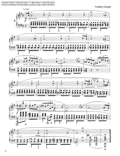 Chopin - Préludes, Op. 28 No. 4 (PDF Sheet Music / Digital Download)