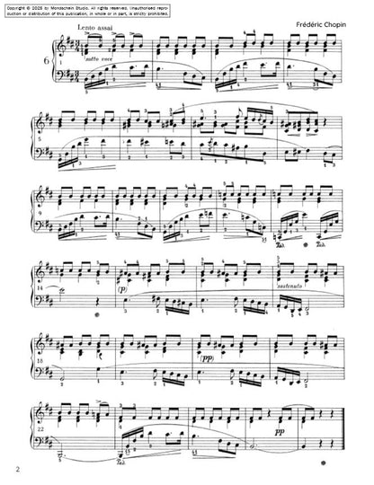 Chopin - Préludes, Op. 28 No. 6 (PDF Sheet Music / Digital Download)