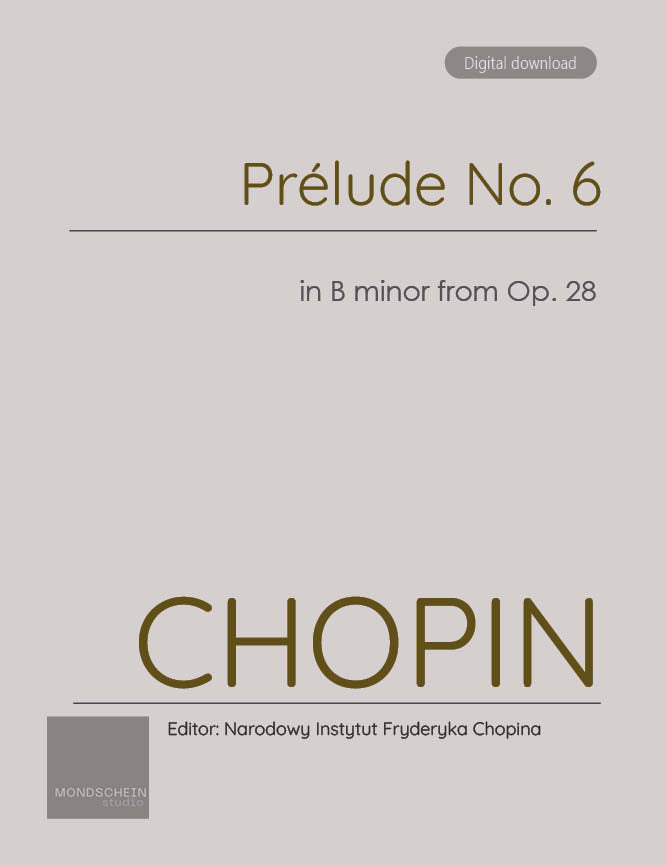 Chopin - Préludes, Op. 28 No. 6 (PDF Sheet Music / Digital Download)