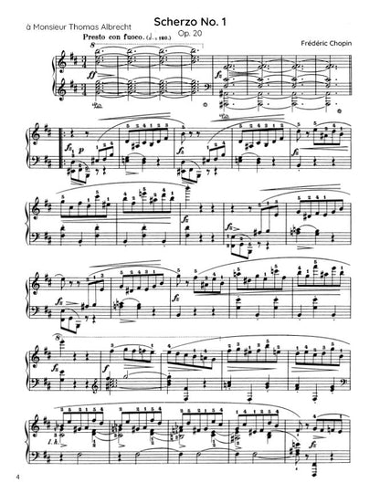 Chopin - Scherzo No. 1, Op. 20 (PDF Sheet Music / Digital Download)