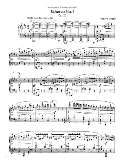 Chopin - Scherzo No. 1, Op. 20 (PDF Sheet Music / Digital Download)
