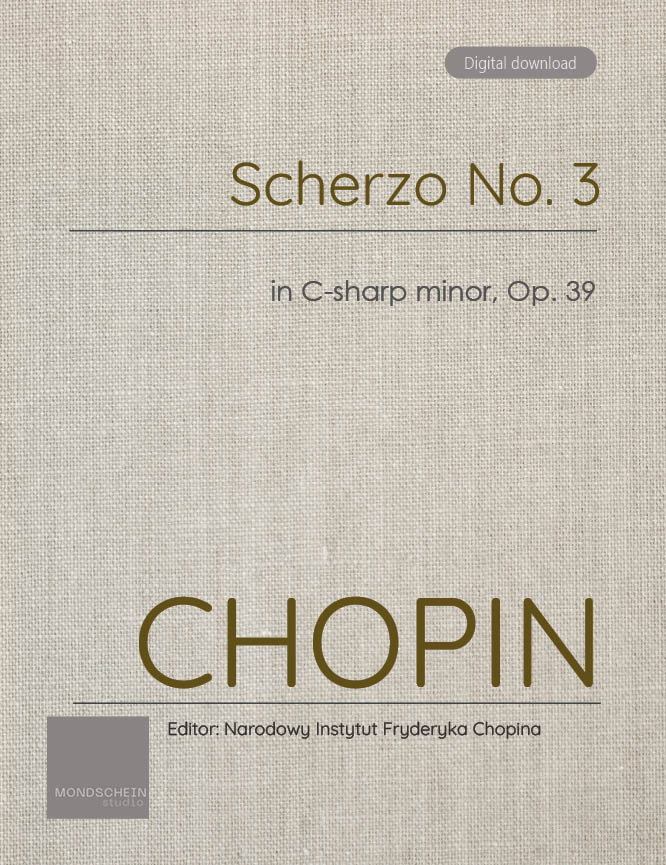 Chopin - Scherzo No. 3, Op. 39 (PDF Sheet Music / Digital Download)