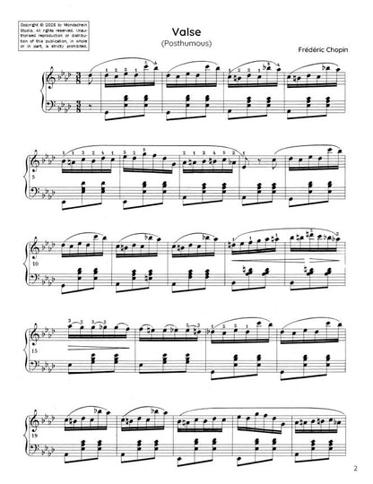 Chopin - Valse No. 16 in A-flat major, Op. Posth. (PDF Sheet Music / Digital Download)