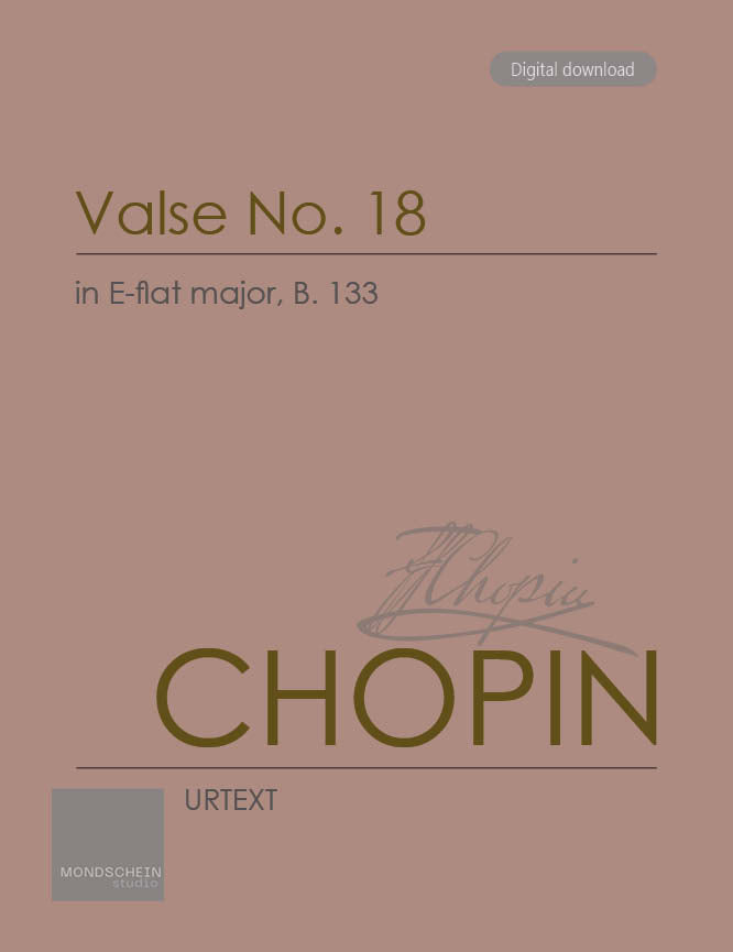 Chopin - Valse No. 18 in E-flat major, B. 133 (PDF Digital Download | Printed Sheet Music)