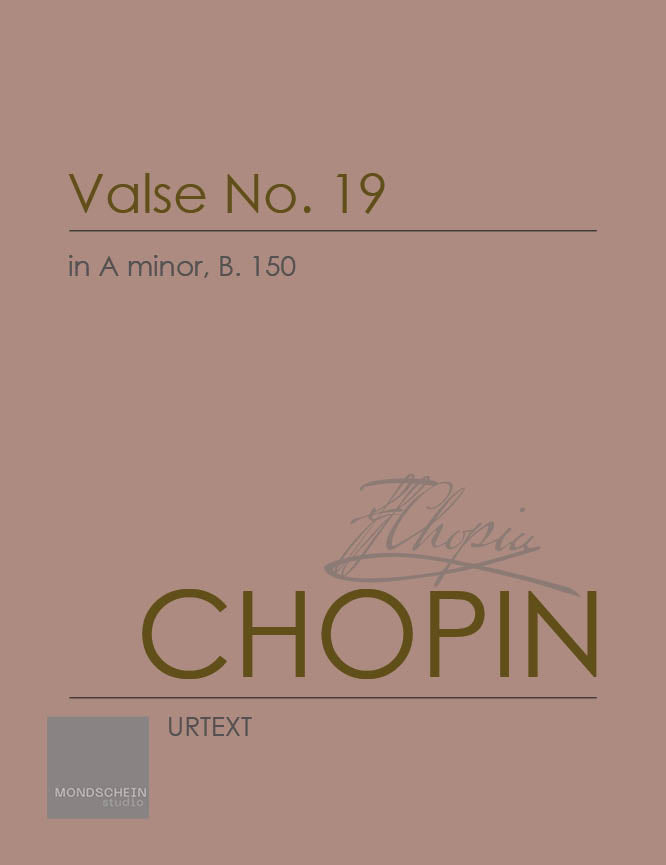 Chopin - Valse No. 19 in A minor, B. 150 (PDF Digital Download | Printed Sheet Music)