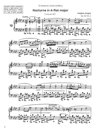 Chopin - Nocturne No. 10, Op. 32 No. 2 (PDF Sheet Music / Digital Download)