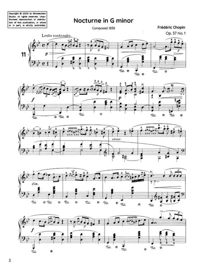 Chopin - Nocturne No. 11, Op. 37 No. 1 (PDF Sheet Music / Digital Download)