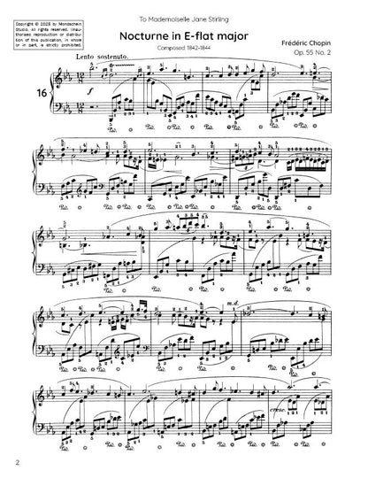 Chopin - Nocturne No. 16, Op. 55 No. 2 (PDF Sheet Music / Digital Download)