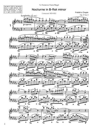 Chopin - Nocturne No. 1, Op. 9 No. 1 (Digital Download)