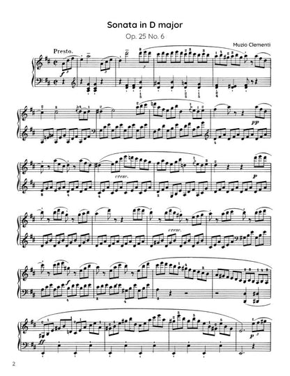 Clementi - Sonata in D major, Op. 25 No. 6 (PDF Sheet Music / Digital Download)