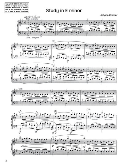 Cramer - Study in E minor, Op. 50 No. 20 (PDF Sheet Music / Digital Download)