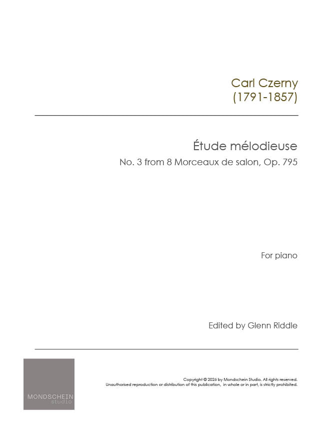 Czerny – Étude mélodieuse | Op. 795 No. 3 (PDF Sheet Music / Digital Download)