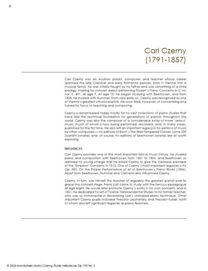 Czerny – Étude mélodieuse | Op. 795 No. 3 (PDF Sheet Music / Digital Download)