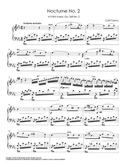 Czerny - Nocturne, Op. 368 No. 2 (PDF Digital Download | Printed Sheet Music)