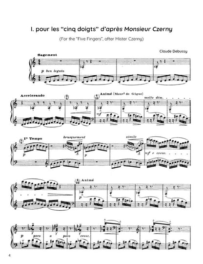 Debussy - Études book I (PDF Sheet Music / Digital Download)