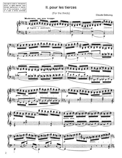 Debussy - Étude II from Douze Études (PDF Sheet Music / Digital Download)