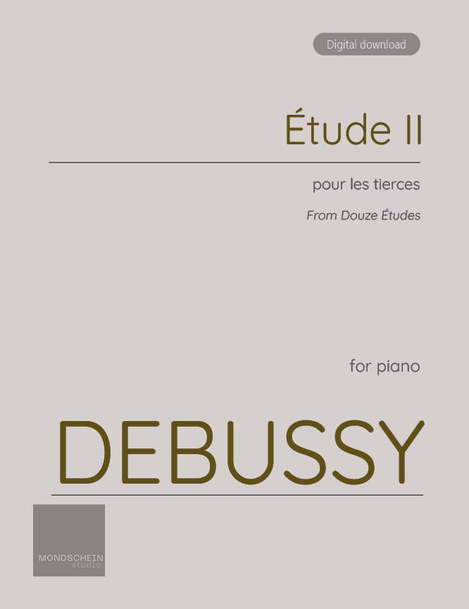 Debussy - Étude II from Douze Études (PDF Sheet Music / Digital Download)