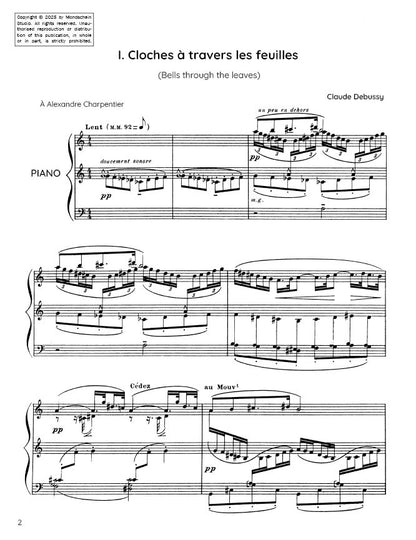 Debussy - Cloches à travers les feuilles from Images Book II No. 1 (PDF Sheet Music / Digital Download)