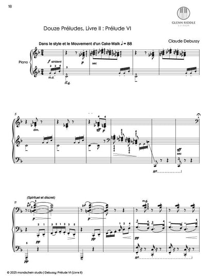 Debussy – "Général Lavine" – eccentric | Préludes, Book II, No. 6 (PDF Sheet Music / Digital Download)