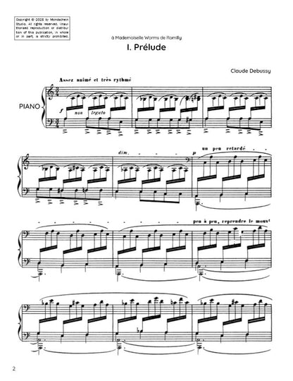 Debussy - Prélude from Pour le piano (PDF Sheet Music / Digital Download)