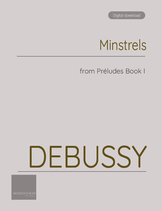 Debussy - Préludes, Book I - Minstrels (PDF Digital Download)
