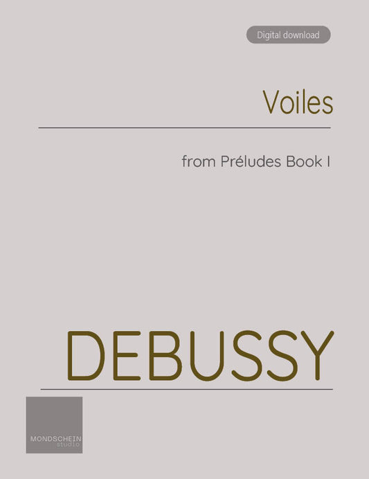 Debussy - Préludes, Book I - Voiles (PDF Digital Download)