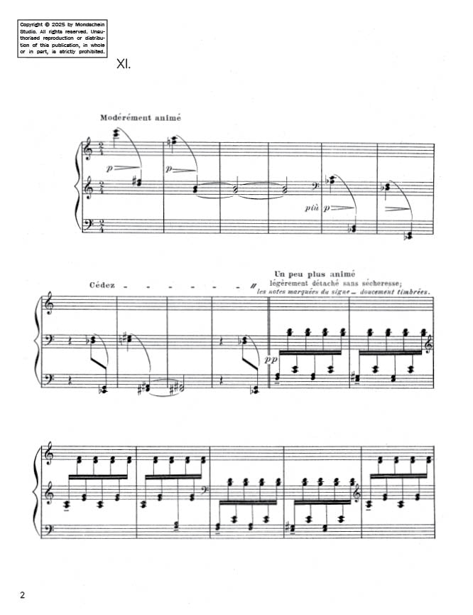 Debussy - Préludes, Book II - Les tierces alternées (PDF Sheet Music / Digital Download)