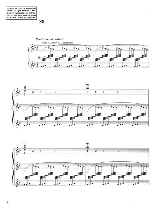 Debussy - Préludes, Book II - Feux d'artifice (PDF Sheet Music / Digital Download)
